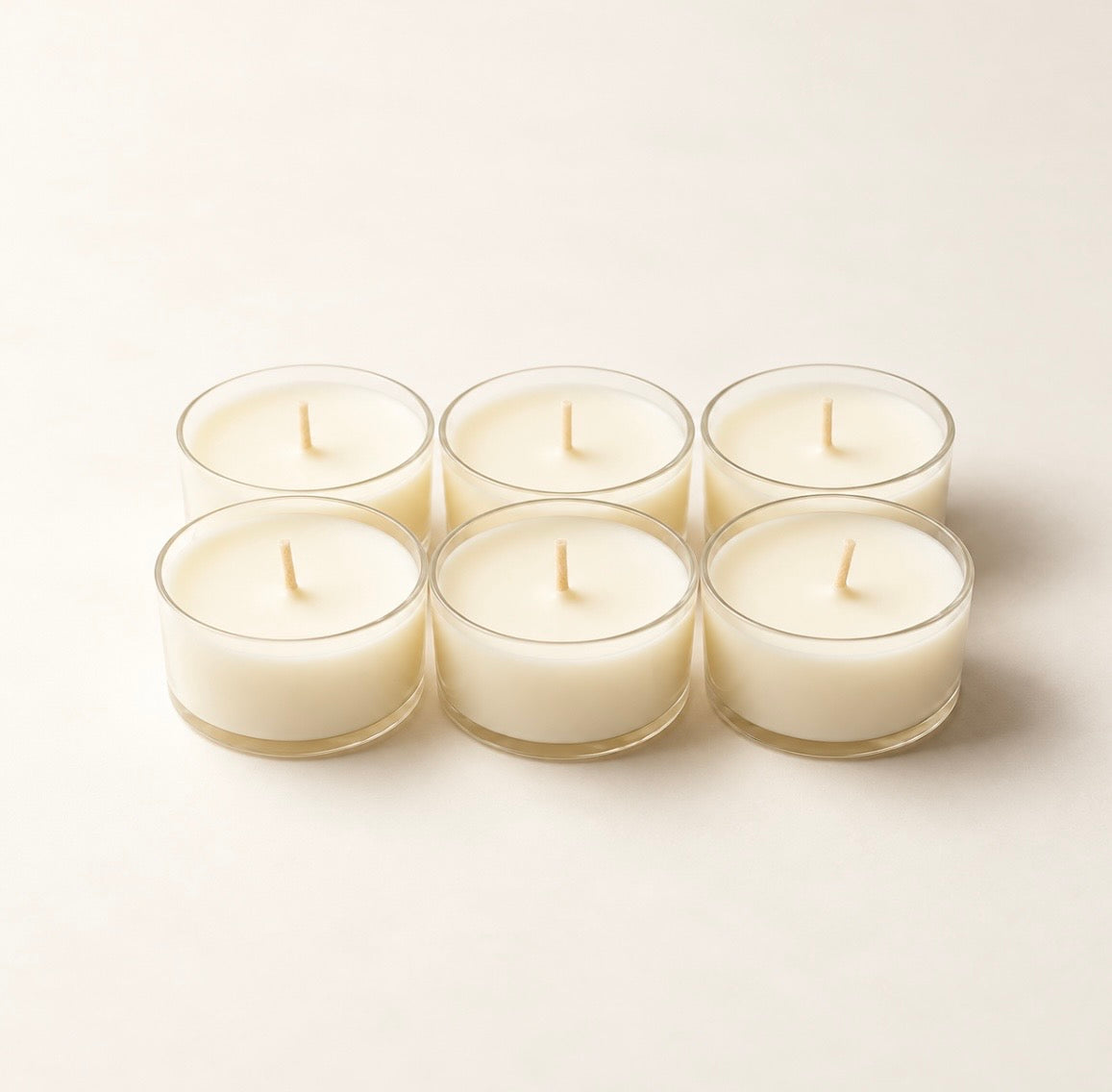 Velas de té sin aroma