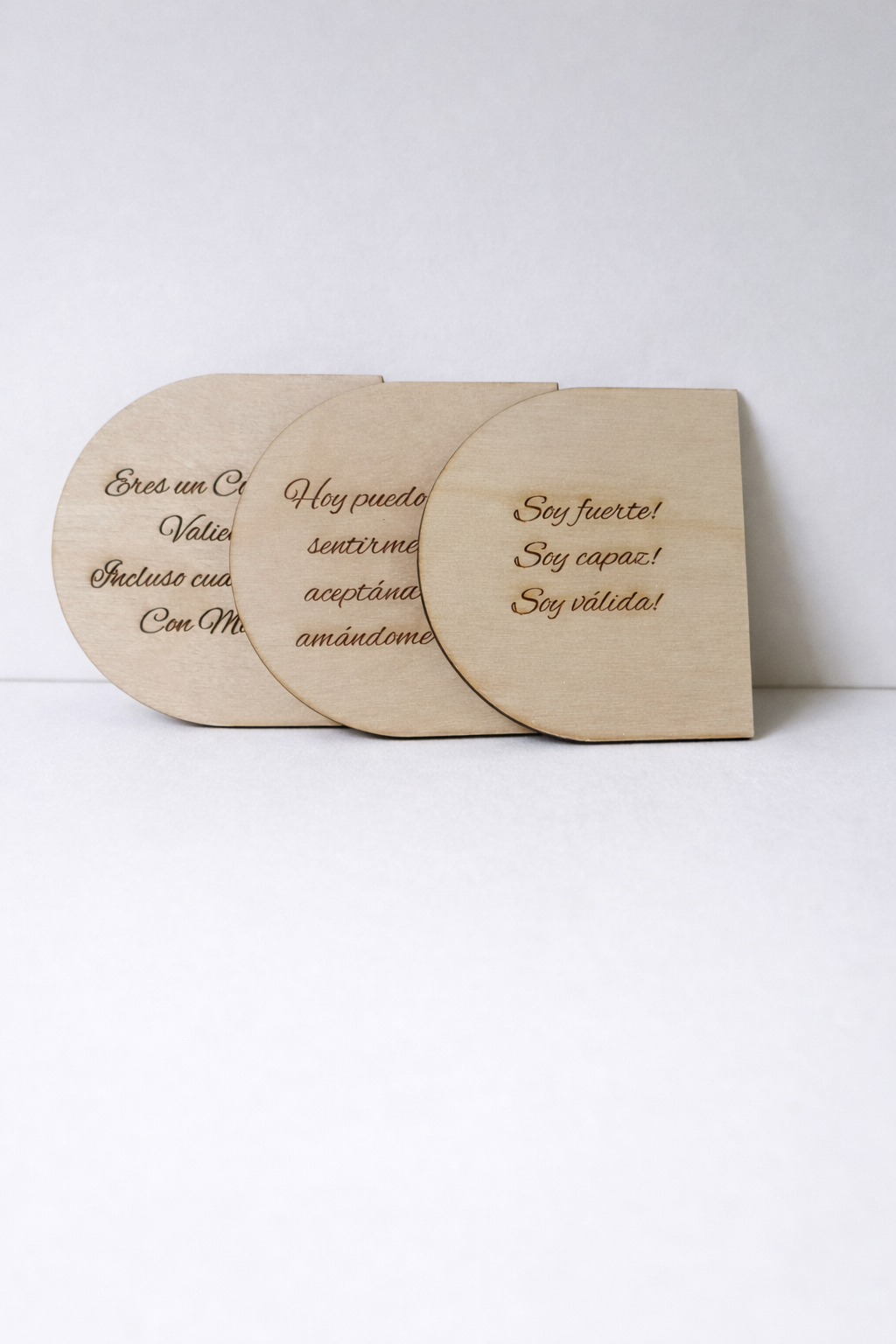 Frases madera Pack Lumira velas ritual bandeja resina porta velas cera de soja