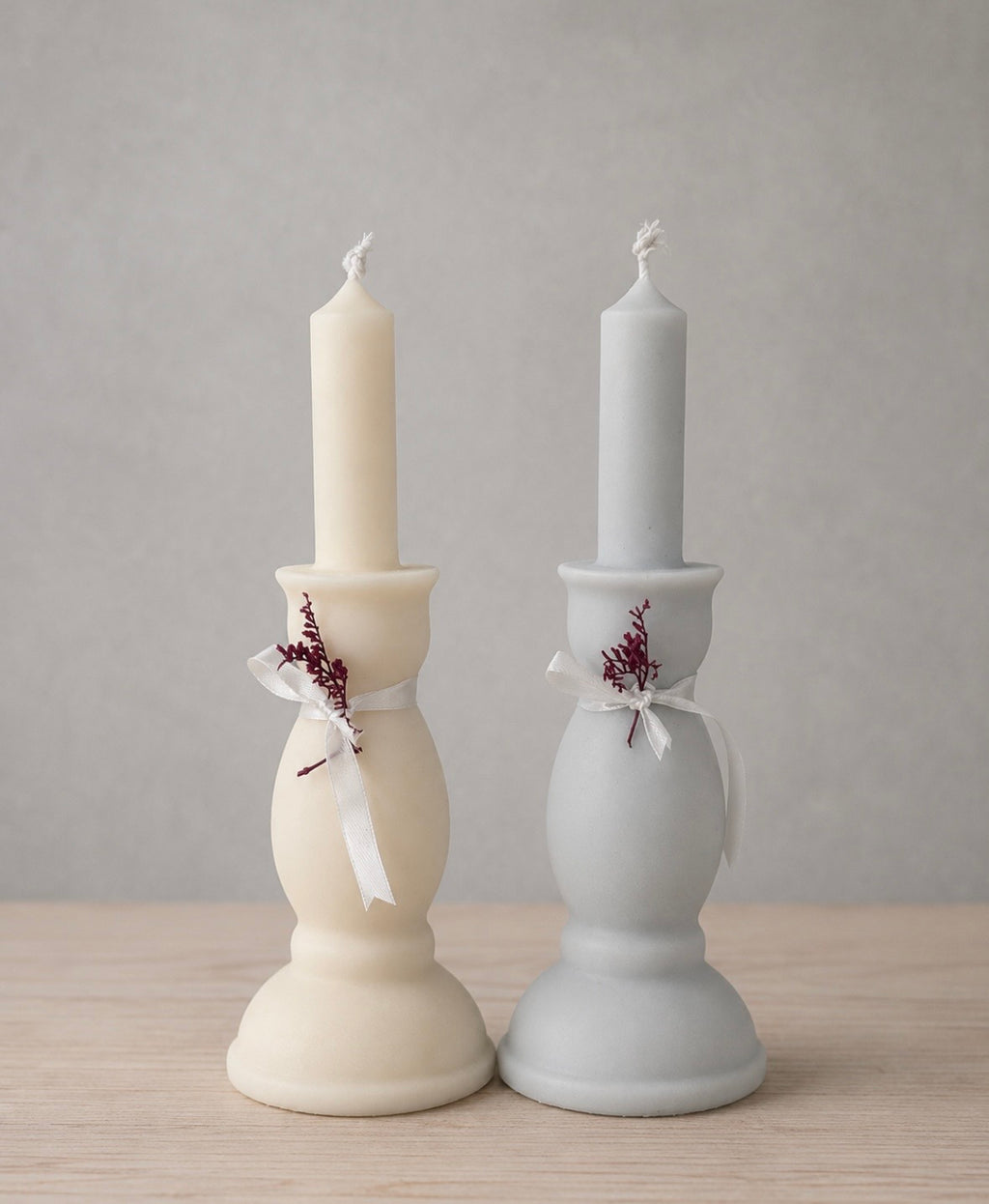 Vela candelabro aromática.