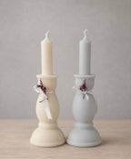 Vela candelabro aromática.