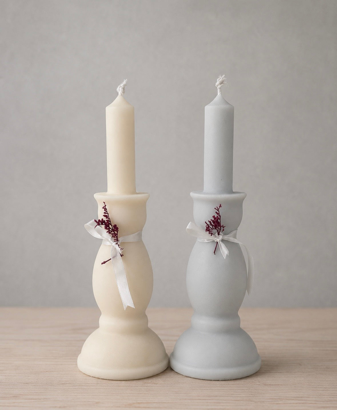 Vela candelabro aromática.