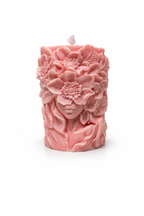 vela decorativa floral artesanal busto mujer antiestrés labiano