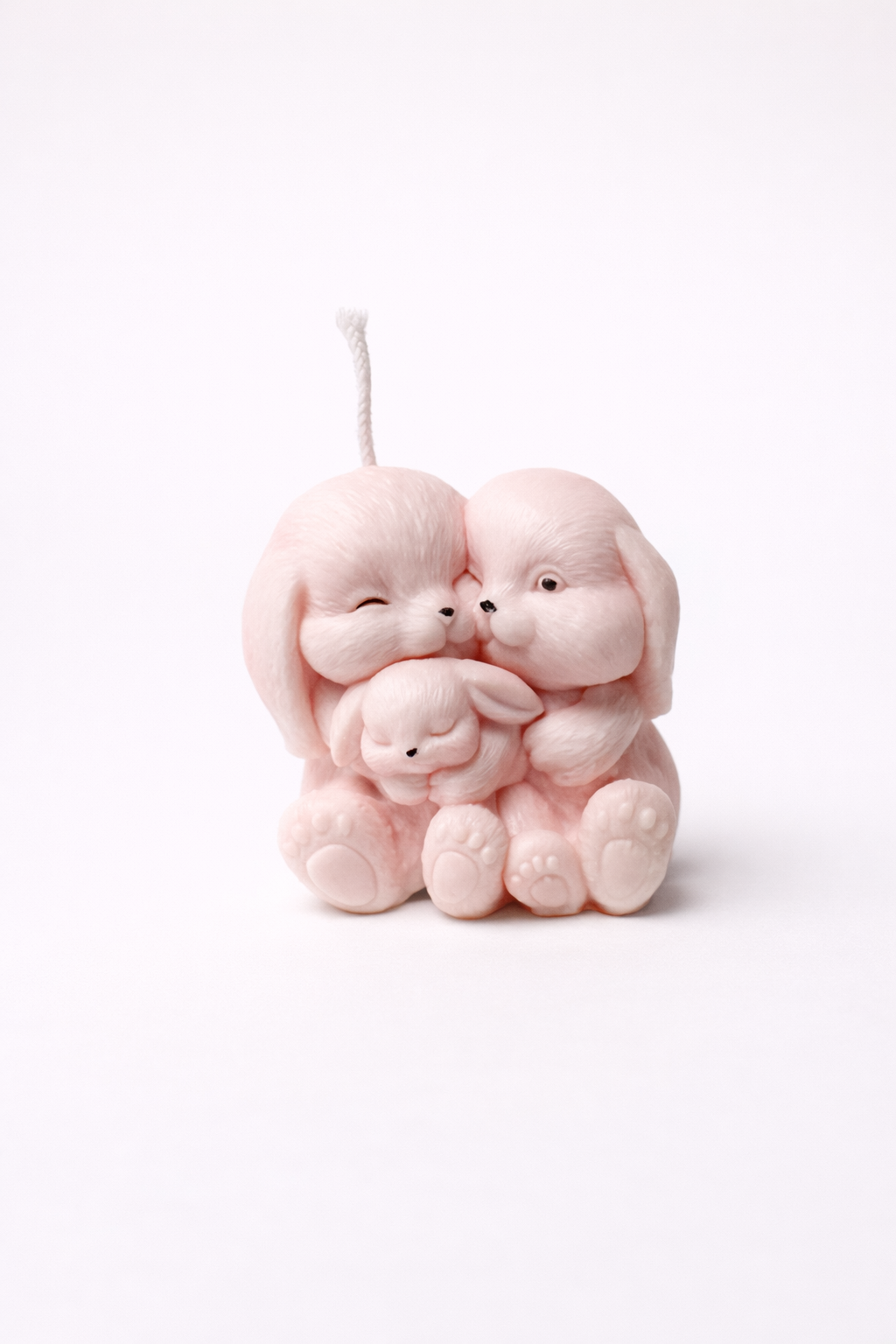 vela conejitos artesanal bautizo antitristeza 